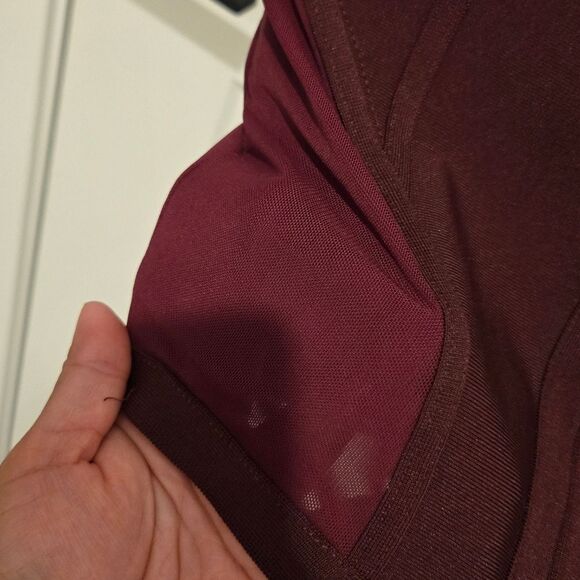 Mad For Love Strapless Bodycon Dress With Sheer Cutouts Sz Small - Picture 3 of 12